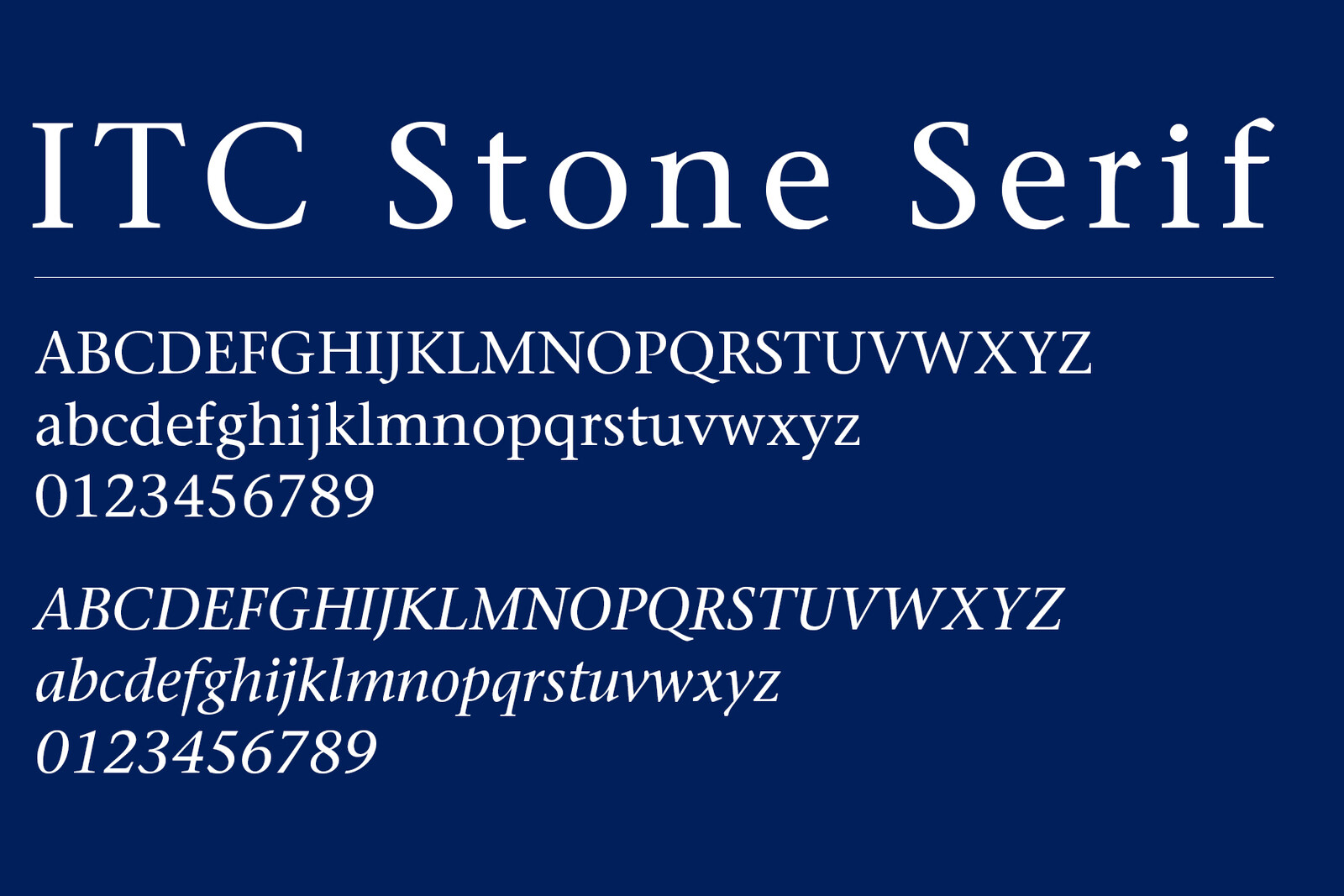 itc stone serif font
